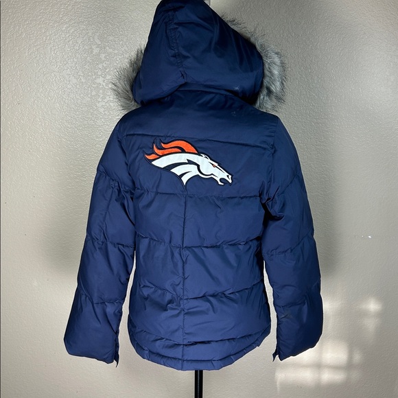 Reebok Navy Blue Jacket with Faux Fur Hood - Picture 6 of 6